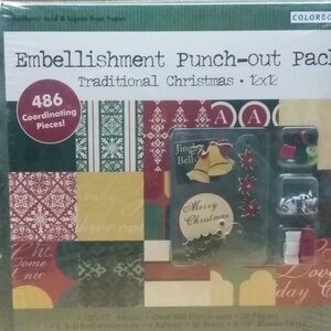 New Christmas Embellishment Punch-Out Pack